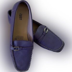 Valley Lane Gertrude Purple Leather Loafers Flats 9 1/2